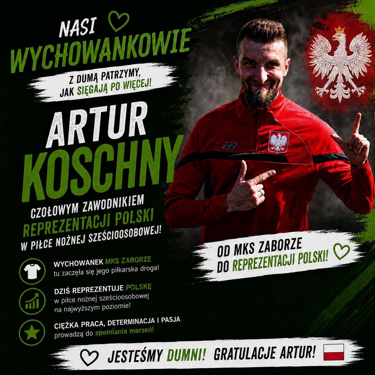 Artur Koschny — wychowanek MKS Zaborze