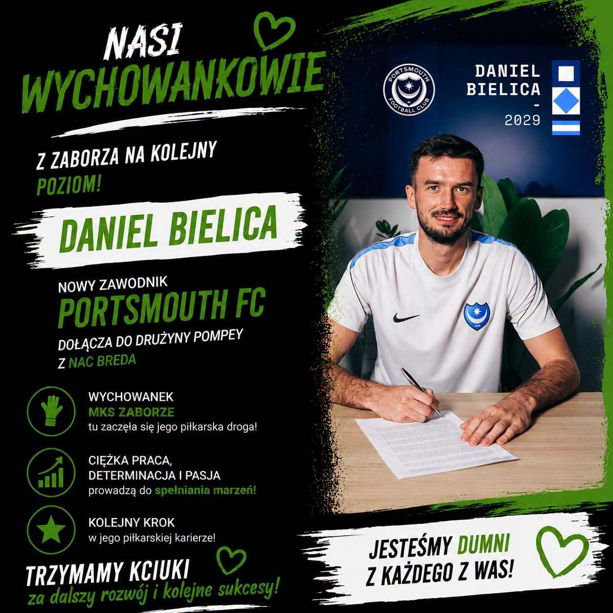 Daniel Bielica — wychowanek MKS Zaborze