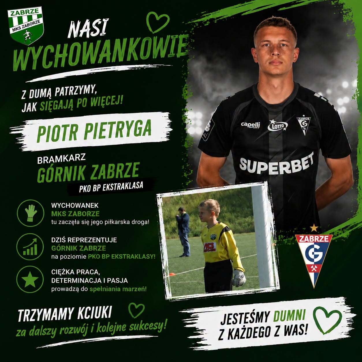 Piotr Pietryga — wychowanek MKS Zaborze